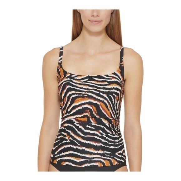 DKNY Square Neck Tankini Top NWT - Picture 1 of 5